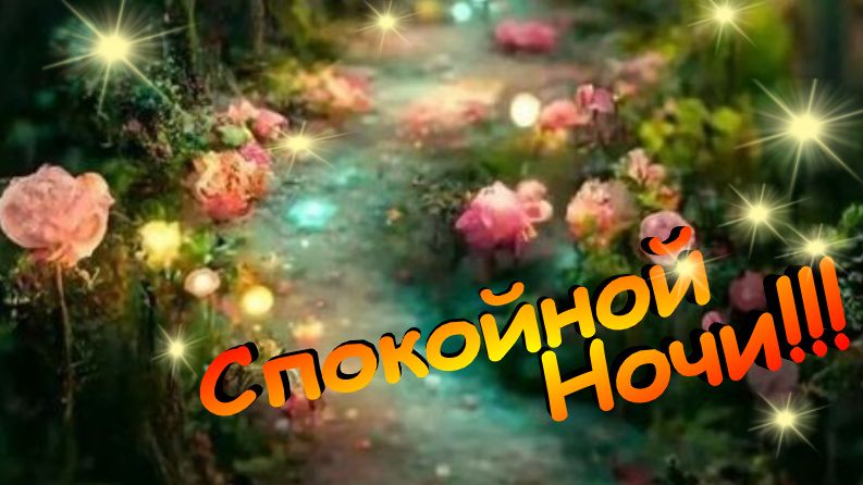 Спокойной ночи. Сладких снов. Пусть ночь пройдет спокойно и безмятежно