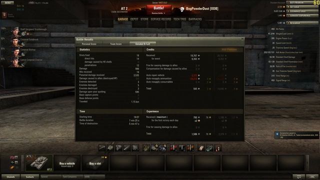 World of Tanks gameplay- AT2 Rolling Fortress