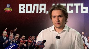 Сергей Плотников после церемонии чествования хоккейного клуба ЦСКА