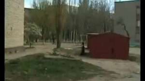 Паркур "Лицом об гараж" Жесткое падение
