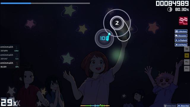 osu mode:hard rock Level hard смотреть онлайн