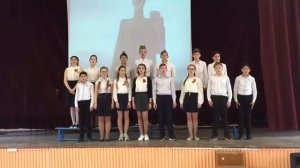 Школа 1400. Песня Бухенвальдский набат.