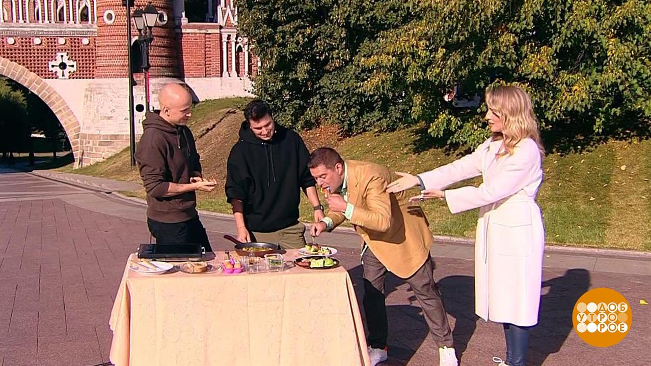 Мастер-класс от Георгия Трояна и Никиты Подерягина...е утро. Суббота. Фрагмент выпуска от 17.09.2022