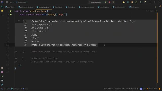 Java tutorial for beginners | practice set | java full course