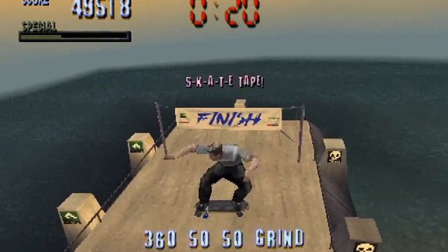Tony Hawk's Pro Skater (PS1 longplay) смотреть онлайн