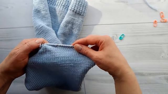 Как закрыть петли горловины спинки