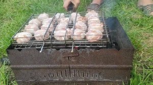 Шампиньоны с сыром в беконе для мангала. Невероятный рецепт на который мы подсели ))