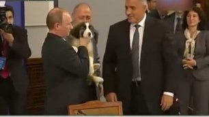 Путину подарили болгарсую собаку