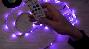Светодиодная лента RGB на smd 5050 с Bluetooth и пультом посылка с AliExpress