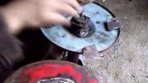 САМОДЕЛЬНАЯ РОТОРНАЯ КОСИЛКА ОПОРНЫЕ ДИСКИ