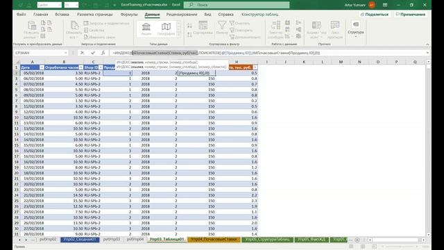 Тренинг - Excel - Advanced: Урок 04 - Умные Таблицы