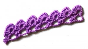 Ажурная кайма с зубчиками