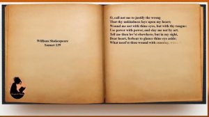 William Shakespeare - Sonnet 139 (audio with text)