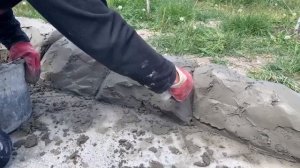 бордюры из арт бетона. декоративный камень. работа мастерской Эльдара Асанова. мастер клас
