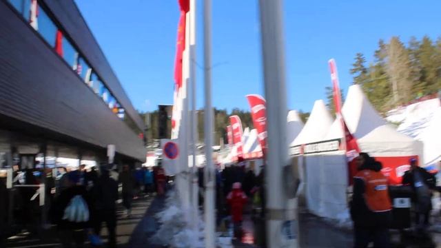 Биатлон Холменколлен Норвегия кубок мира 2023 прогулка по стадиону королевский транспорт викинг смотреть онлайн