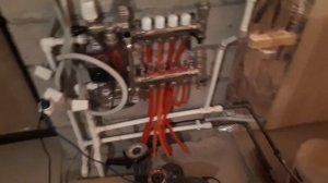 Теплый пол в бане от печки