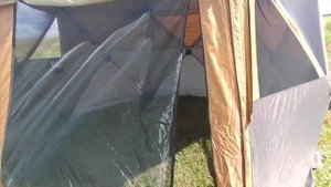 Комфортный шатер-беседка 360*360*215 см шестиугольный для отдыха в походе, в кемпинге, на рыбалке