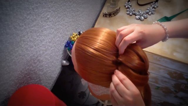 Пучок в виде косы | Авторские причёски | Лена Роговая | Hairstyles by REM | Copyright © #hairstyles смотреть онлайн