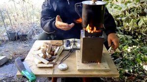 Пиролизная печь Щепотница из титана