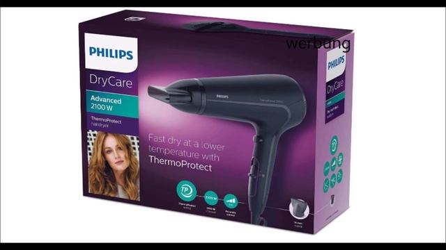 Philips DryCare Advanced Haartrockner mit ThermoProtect Technologie смотреть онлайн
