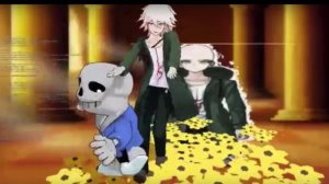 COVER Sans Undertale x Nagito Komaeda (fingers in his ass)