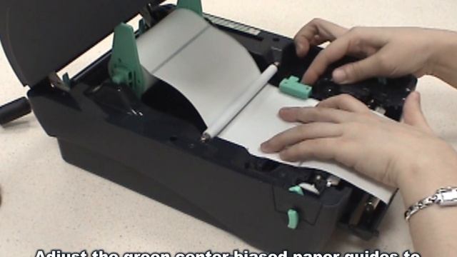 TSC TTP-247/TTP-345: Loading the media in peel-off mode
