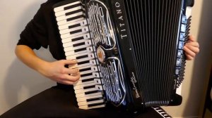 Russian Folk song akkordeon - Где Тропа За Рекой Запорошена  ( accordion )