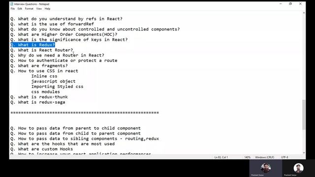 React Interview Questions | React.js Interview Questions Discussion Part 3 | React Course 2022