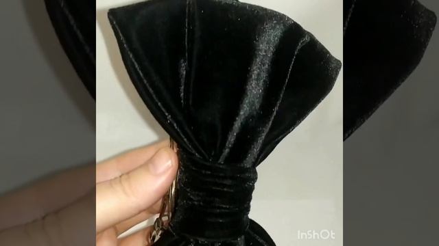 Бархатный бант заколка для волос своими руками смотреть онлайн