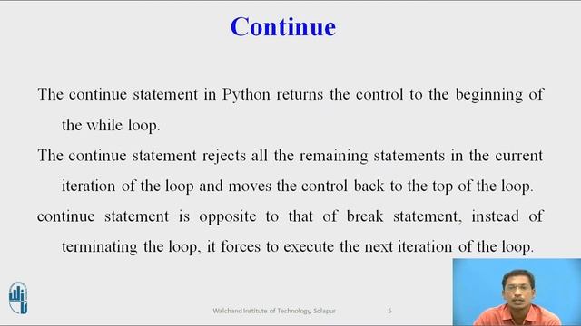 Controlling Loop in Python смотреть онлайн