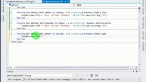 Date Time Format in VB.NET