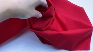 Хлопок  красного цвета однотонная 16831