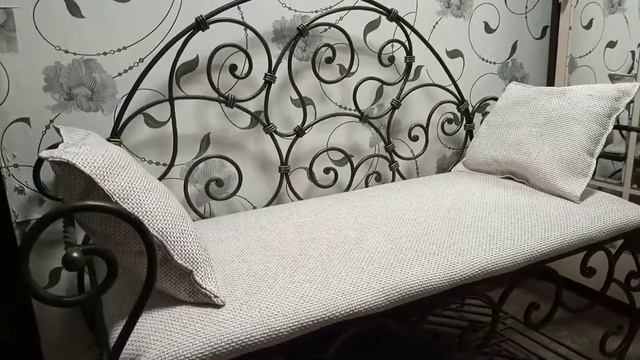 кованый диванчик, скамейка, холодная ковка,художественная ковка,кованые элементы,кондуктор,кузнец смотреть онлайн