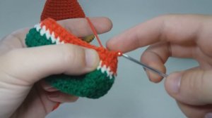 Арбуз крючком мастер-класс амигуруми