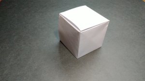 📏 Как сделать куб из бумаги | Оригами кубик из одного листа.📏