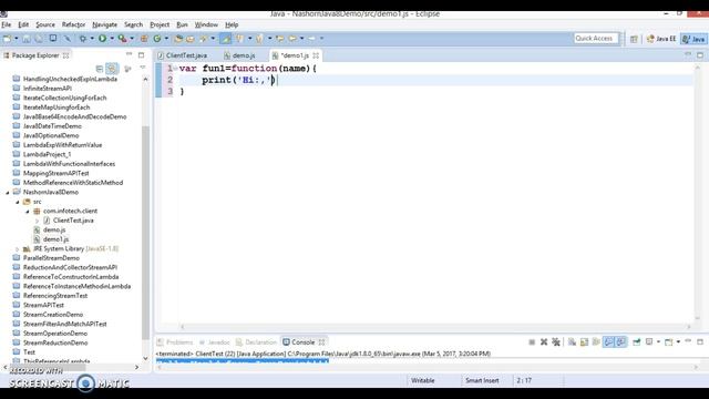 Nashorn:Invoke JavaScript function in java 8