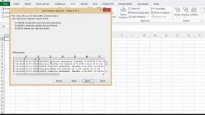 How to import data from a Text file into Excel.