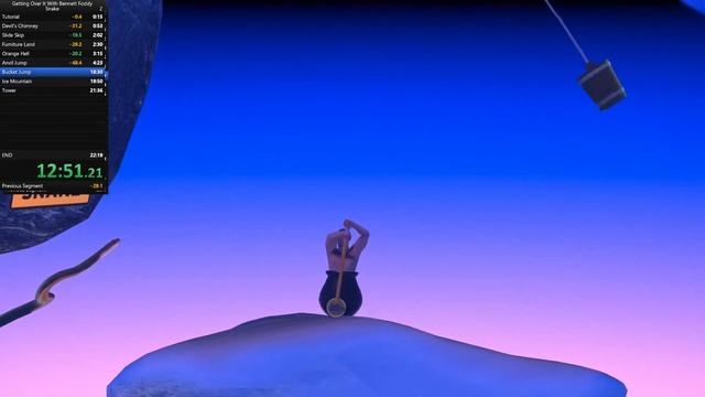 Getting over it snake speedrun in 25:40 смотреть онлайн