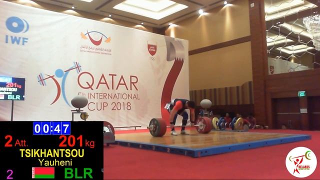 Евгений Тихонцов (BLR) - Men 96kg, IWF 5th International Qatar Cup, Doha 2018 смотреть онлайн