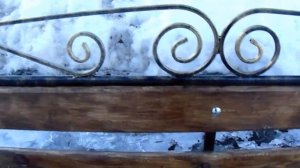 Интересная скамья с узорами. Своими руками.