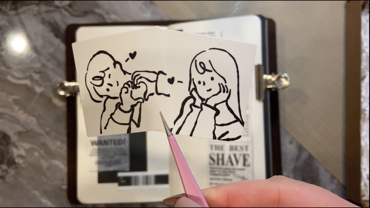 | ASMR for sleep | Black&White Journaling | No talking | Journal decoration | Relaxation 14 смотреть онлайн