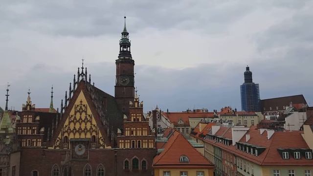 Ратуша и главная площадь Вроцлава смотреть онлайн