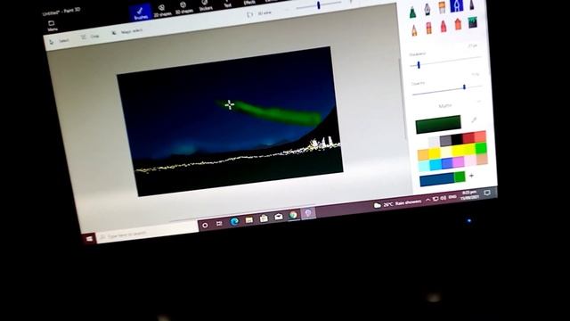 PAINTING NORTHERN LIGHTS  Using Paint 3D