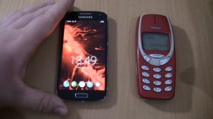Incoming call & Outgoing call at the Same time Samsung Galaxy S4 mini Android 11+Nokia 3310 RED