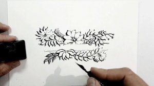 Как рисовать цветы, открытку и настроение в понедельник =)  Ландшафтный скетчинг. Эдуард Кичигин