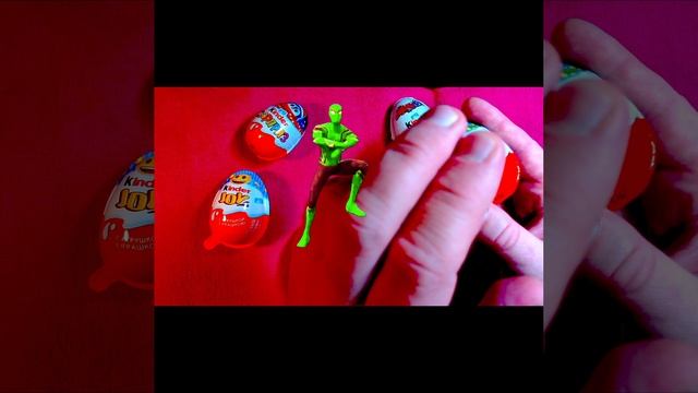 Spiderman Candy's Kinder ASMR lollipops satisfying video Kinder Joy, Kinder Surprise #shorts  (3)