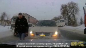 Быдло-водитель из Новосибирска
