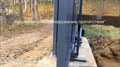 Калитка встроенная в полотно откатных ворот. "Аверс-Гейт"