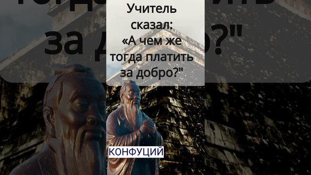 Конфуций о добре и зле