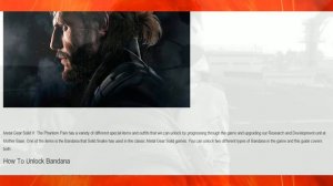 Metal Gear Solid 5 How To Unlock The Infinity Bandana & Unlimited Ammo!